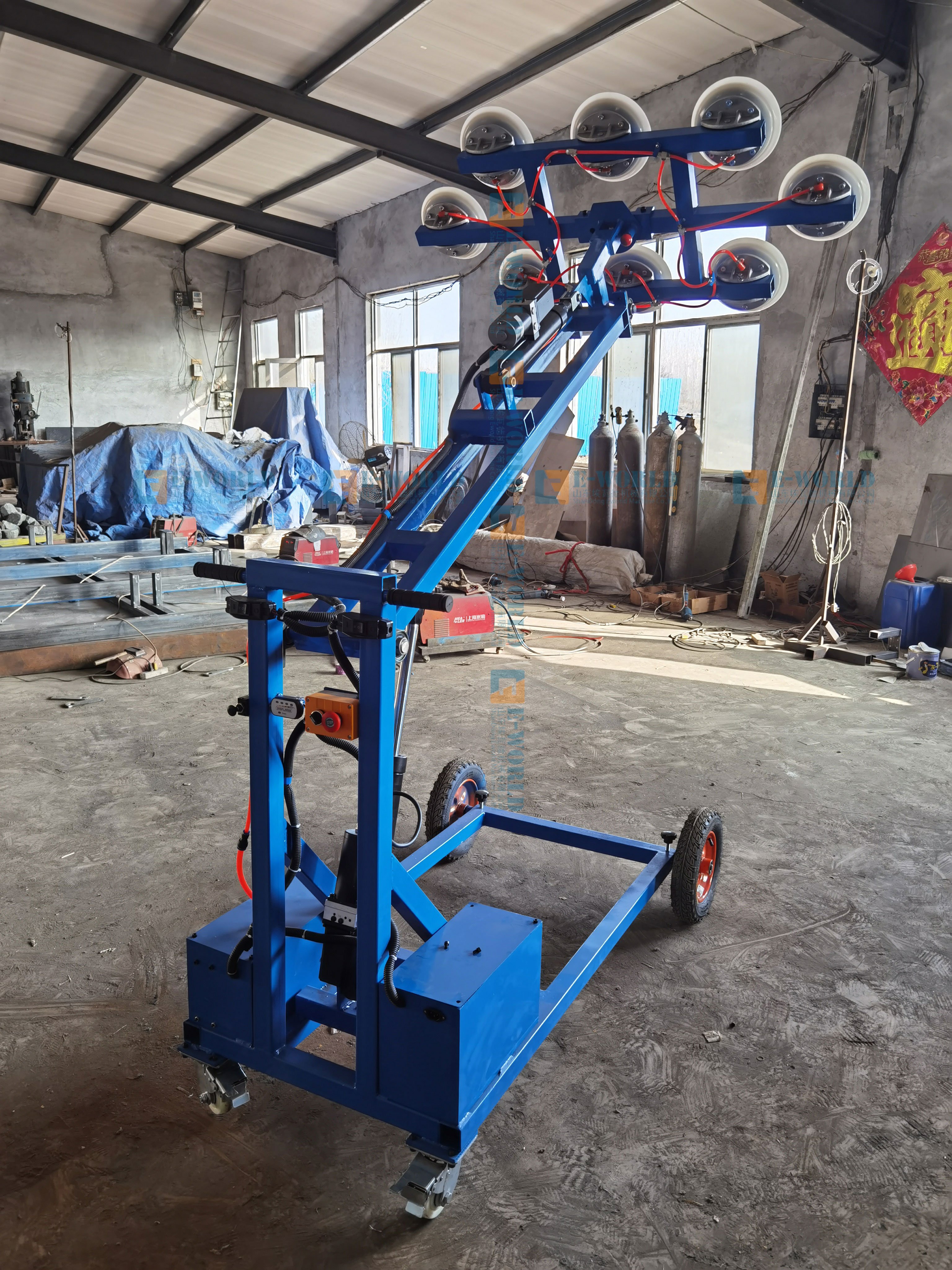 Latest technology GLR400 GLR300 glass lifter vacuum glass lifting equipment 8 PCS/6PCS suction glass lifter