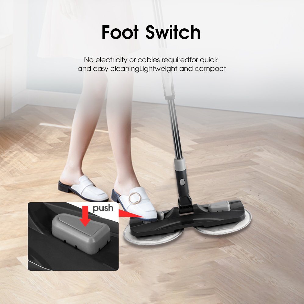 Masthome Microfiber Floor round Flat house cleaning Mop Cleaner plastic smart clean mop