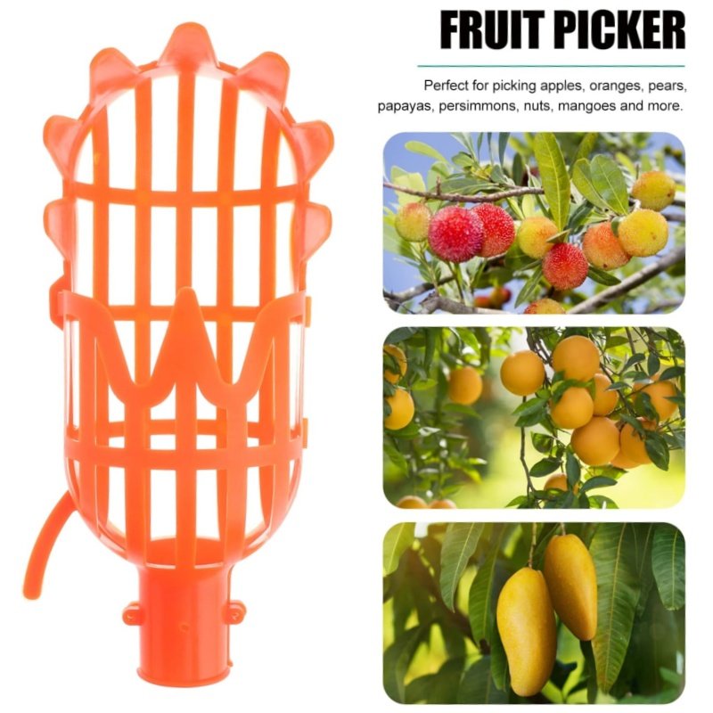 High-Altitude Fruit Picker Loquat Bayberry Persimmon Orchard Picking Tools Including Mango Collector Fruit Picker Baskets