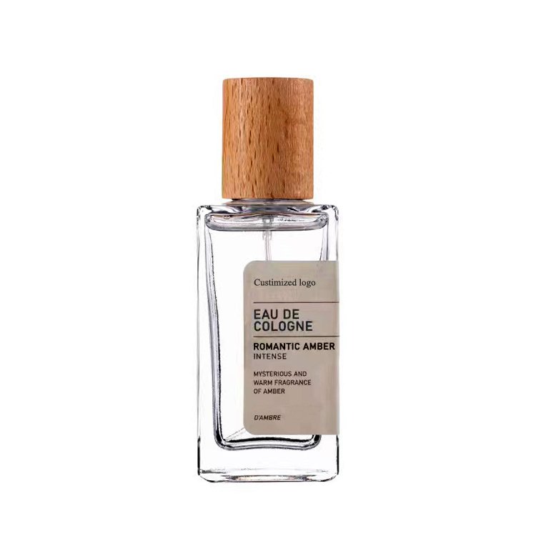 Wholesale Luxury 30ml 50ml 100ml Square empty Glass Perfume packaging Bottle With box and Spray Cap