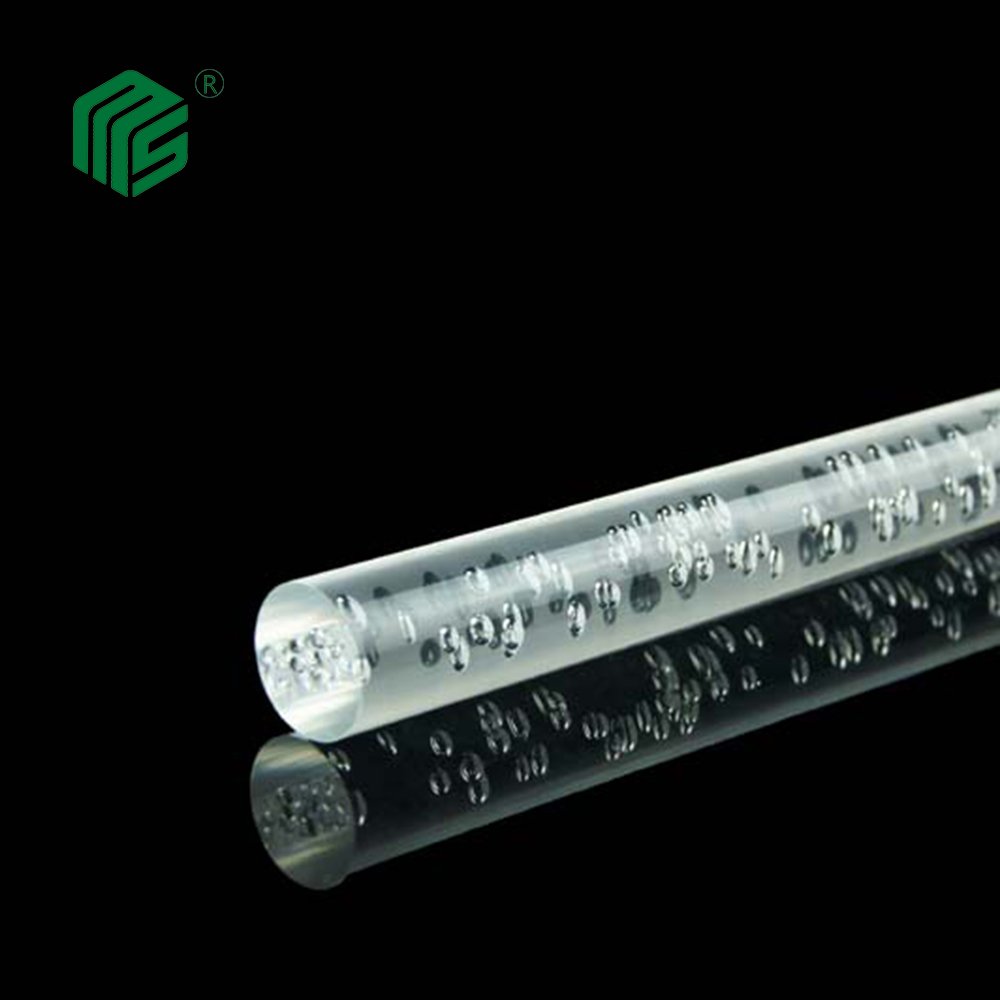 Transparent Acrylic PMMA Clear Bubblle Rod For Led Lighting Accessories