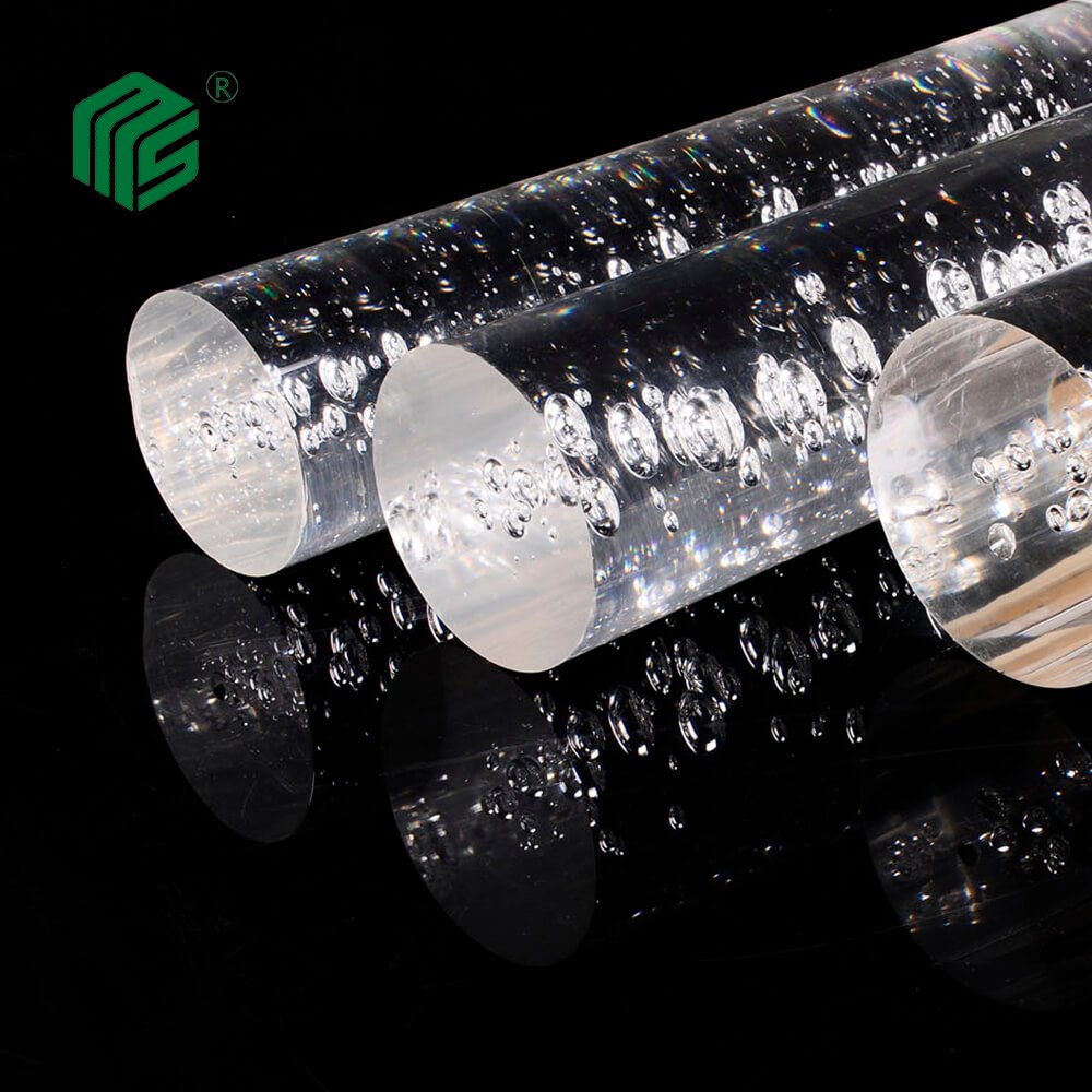 Transparent Acrylic PMMA Clear Bubblle Rod For Led Lighting Accessories
