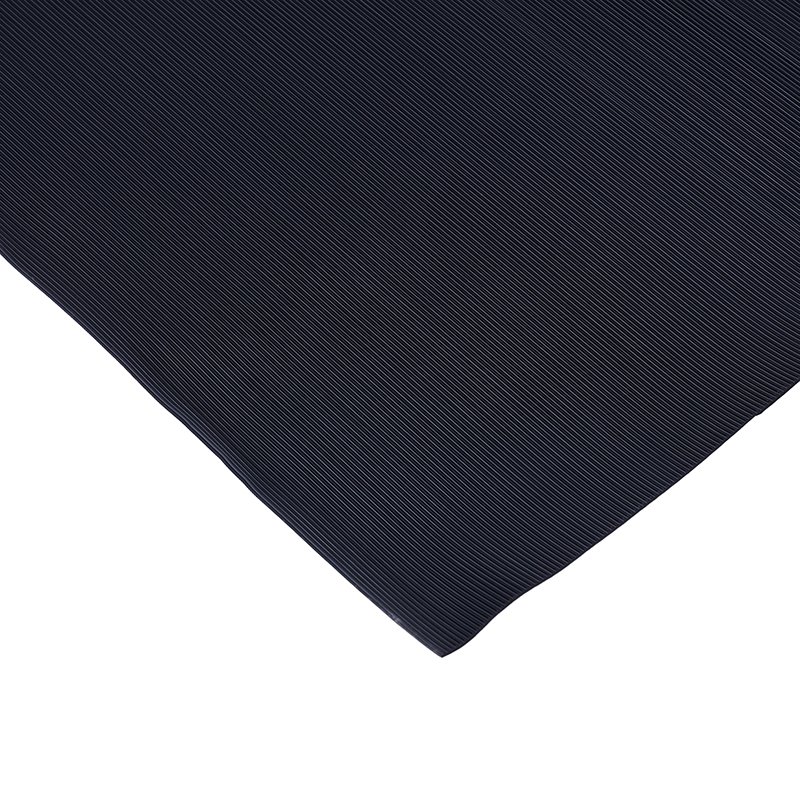 3mm thick fine rib rubber mat corrugated rubber flooring for aisle outdoor path