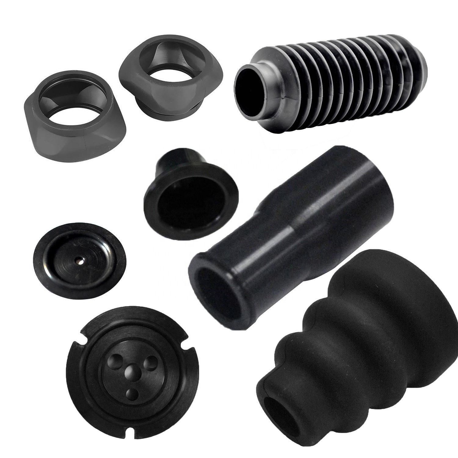Custom NR CR NBR EPDM Foam Silicone Sponge FKM Flouro Rubber Strip Grommet Sealing Gasket Automotive Parts