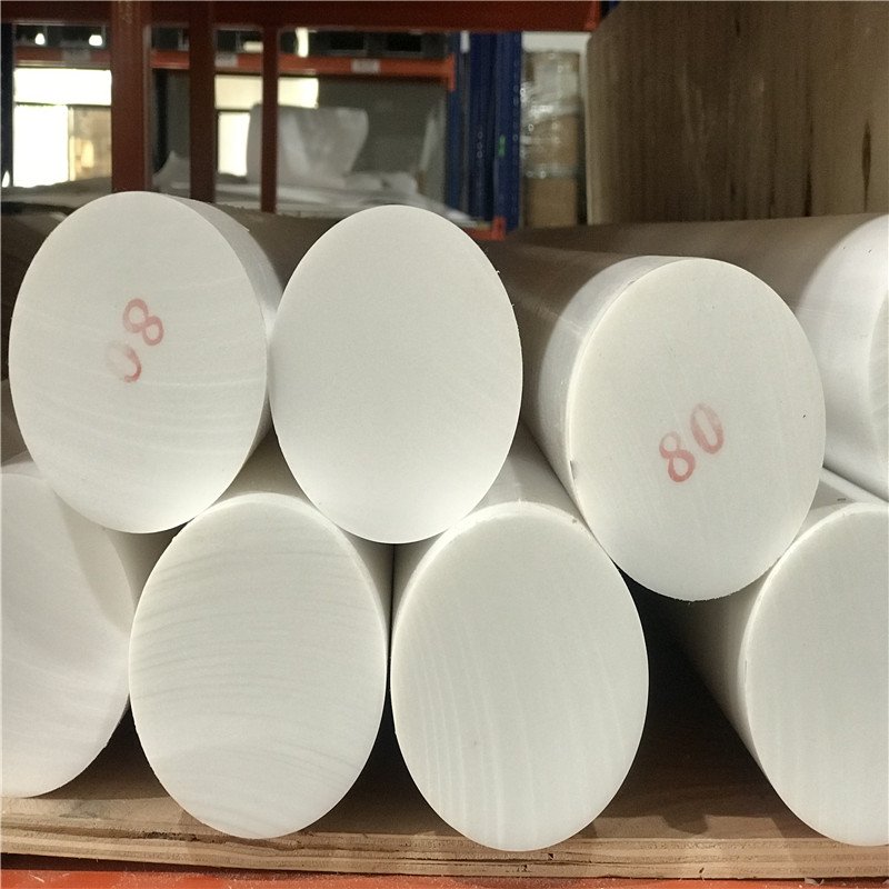 factory custom plastic stick chemical resistant fluoroplastic white extruded ptfe rod glassfiber filled ptfe plastic rod