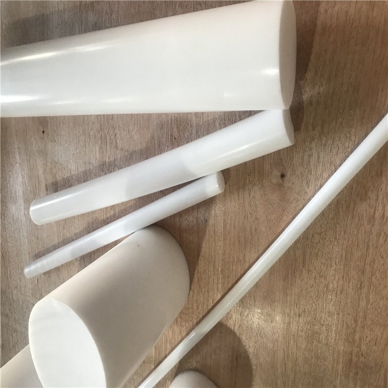 factory custom plastic stick chemical resistant fluoroplastic white extruded ptfe rod glassfiber filled ptfe plastic rod