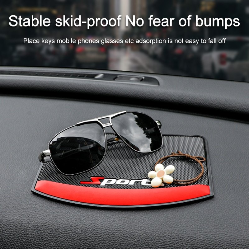 Factory Custom Logo Car Anti Slip shboard Pads Mobile Sticky Mat Pads Multifunction Anti Slip Mat for Car