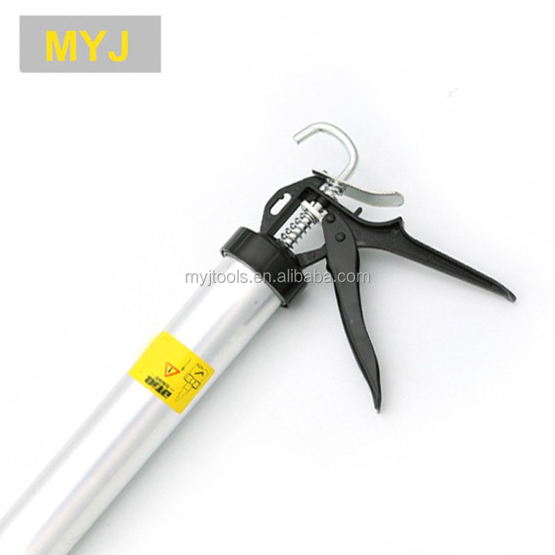 Caulking Gun Glass Ware Aluminum Tube Sealant Silver Sausage Silicone Installation 600 Ml DIY OEM Construction Building Manual