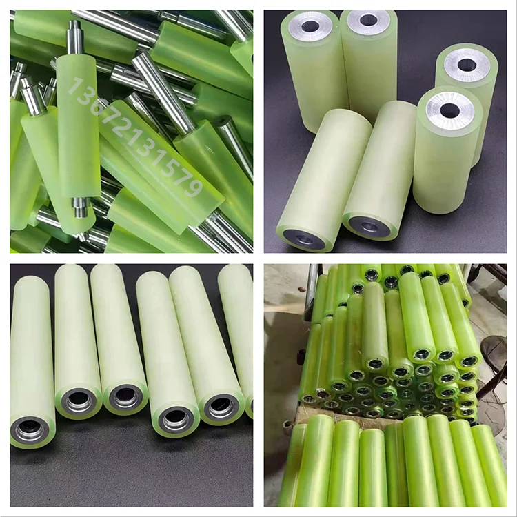 High Quality Non-standard Customized Industrial Round & Rectangular Polyurethane Rubber Roller Pattern PU Wheel