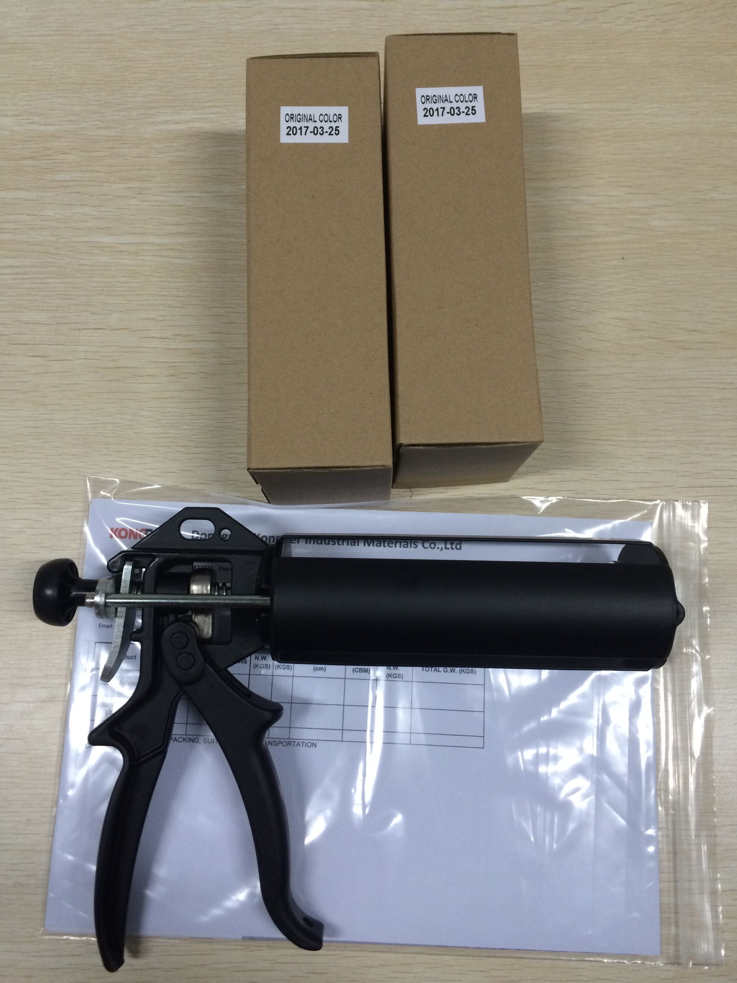 250ml Double Component Tube Manual Glue Gun for Adhesive Kitchen Countertops Joint Processing