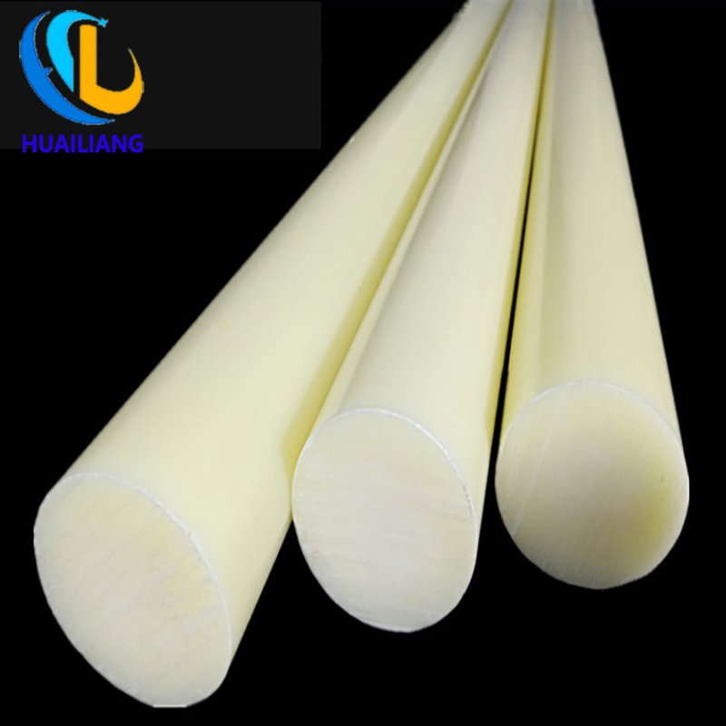 Custom wear resistant UHMWPE/Nylon/HDPE plastic bar colorful plastic round rod solid extruded rods