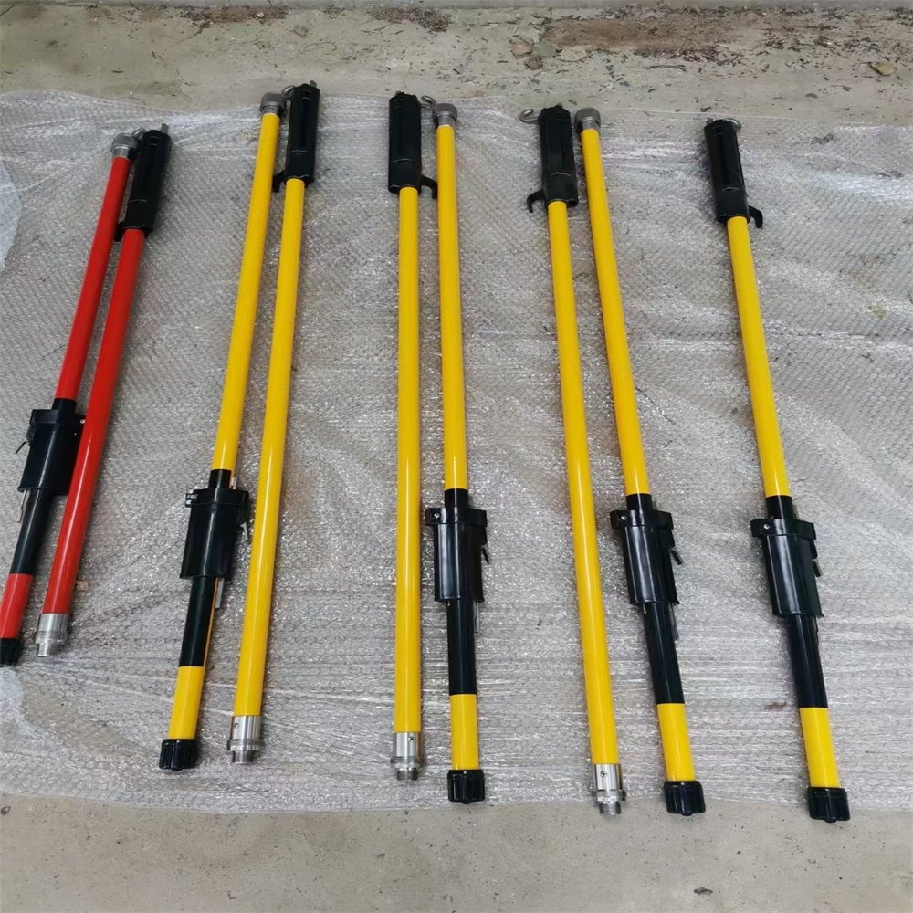 10kV 35kV 10M Telescopic High Voltage Short Circuiting Discharge Ground Rod