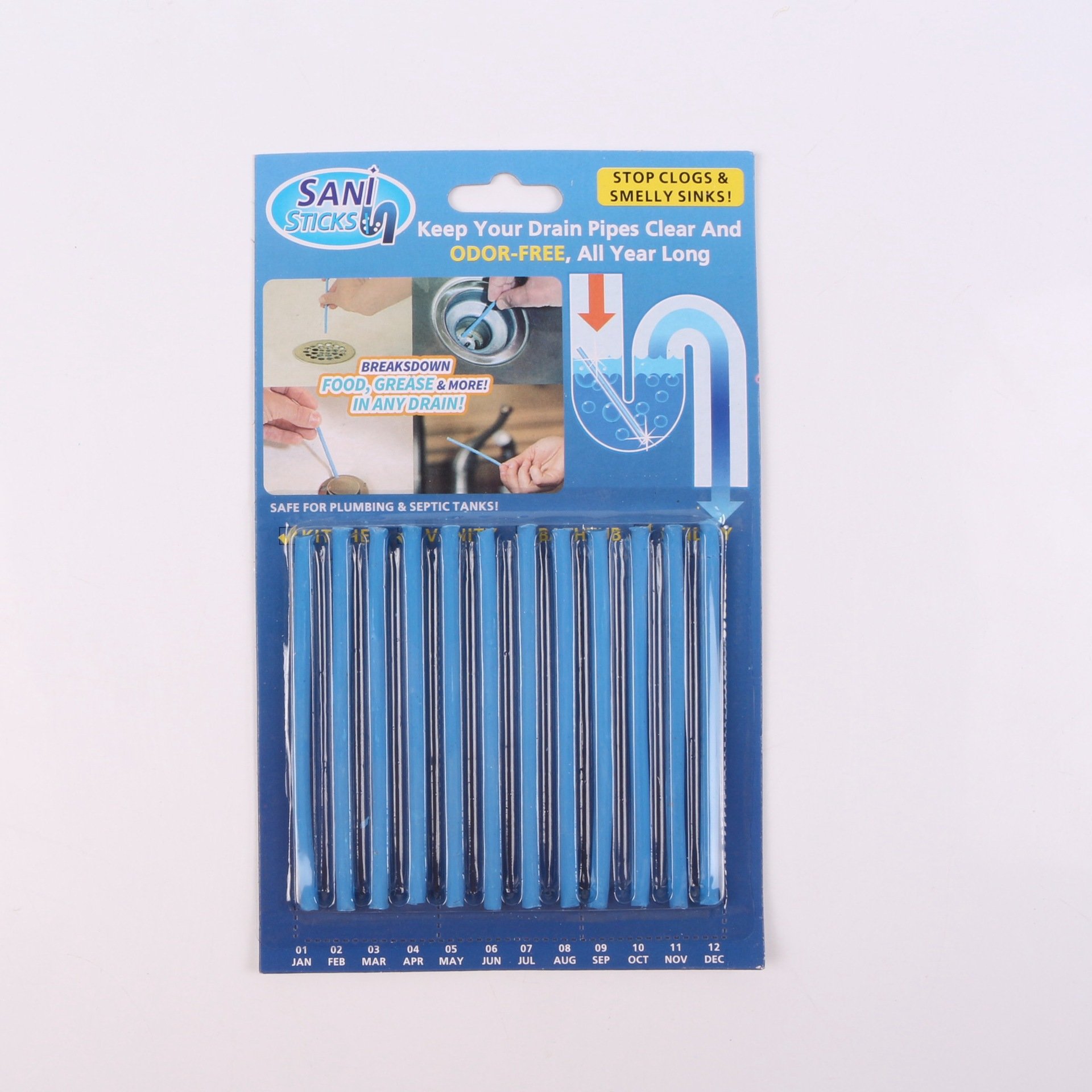 Drain Cleaner Stick Keeps Drains And Pipes Clear Odor Free Sink Cleaner Sewer Cleaning Rod
