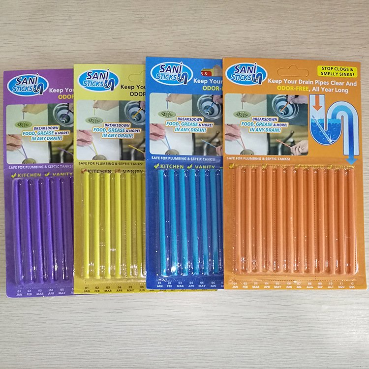 Drain Cleaner Stick Keeps Drains And Pipes Clear Odor Free Sink Cleaner Sewer Cleaning Rod