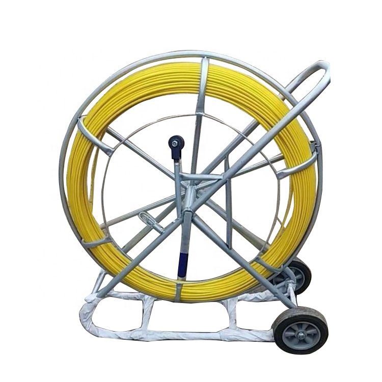 8mm 9mm 10mm 11mm 250m 300m Fishtape Fiberglass FRP Traceable Wire Duct Rodder Cable Snake Running Rod And Conduit Cable Duct