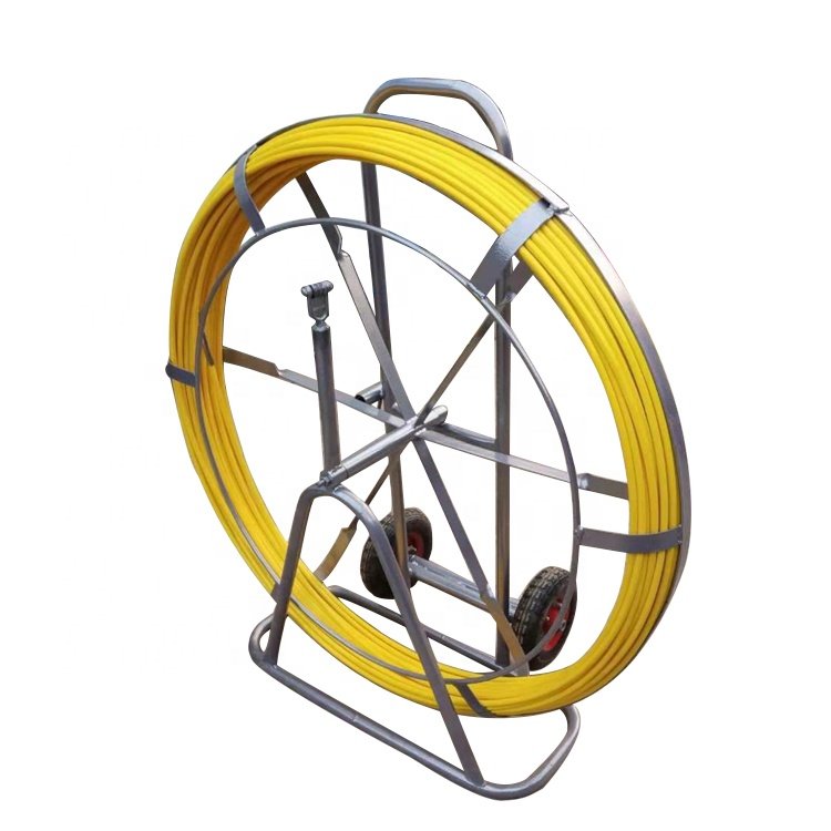8mm 9mm 10mm 11mm 250m 300m Fishtape Fiberglass FRP Traceable Wire Duct Rodder Cable Snake Running Rod And Conduit Cable Duct