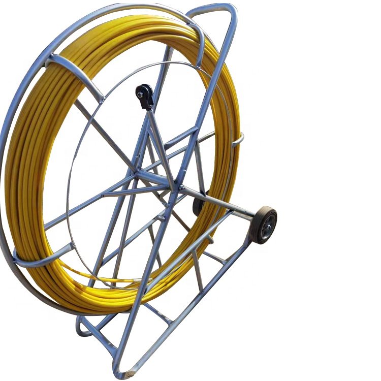 8mm 9mm 10mm 11mm 250m 300m Fishtape Fiberglass FRP Traceable Wire Duct Rodder Cable Snake Running Rod And Conduit Cable Duct