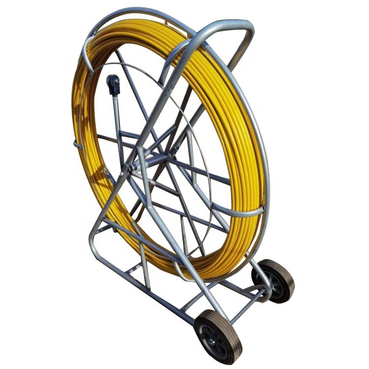 8mm 9mm 10mm 11mm 250m 300m Fishtape Fiberglass FRP Traceable Wire Duct Rodder Cable Snake Running Rod And Conduit Cable Duct