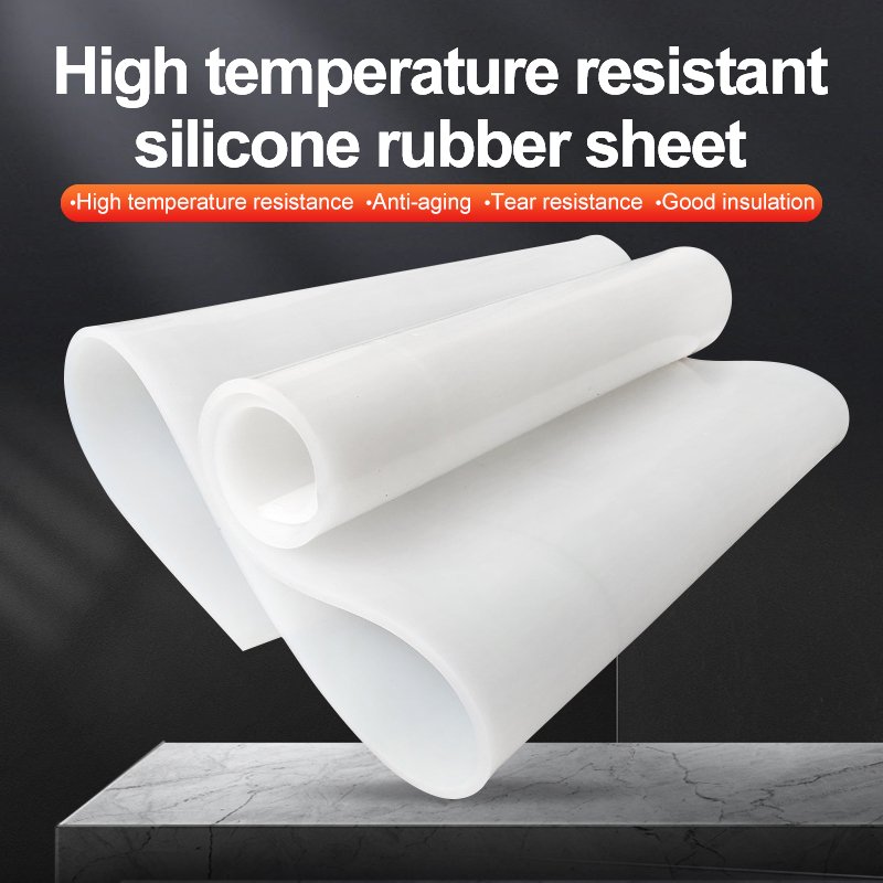Wholesale 3mm 5mm high elastic anti slip industrial gel rolls thin soft silicone rubber white sheet natural silicone rubber roll