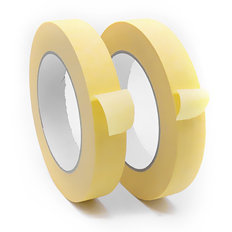 80 Degree Car Painting Light Yellow Masking Easy Peel Waterproof Crepe Paper Tape