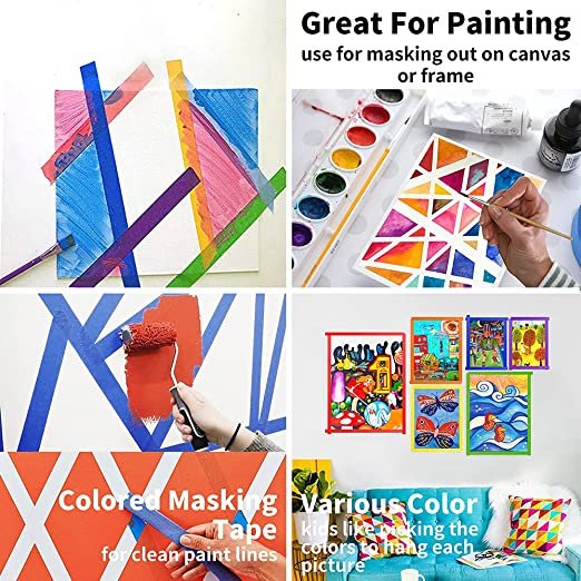 80 Degree Car Painting Light Yellow Masking Easy Peel Waterproof Crepe Paper Tape