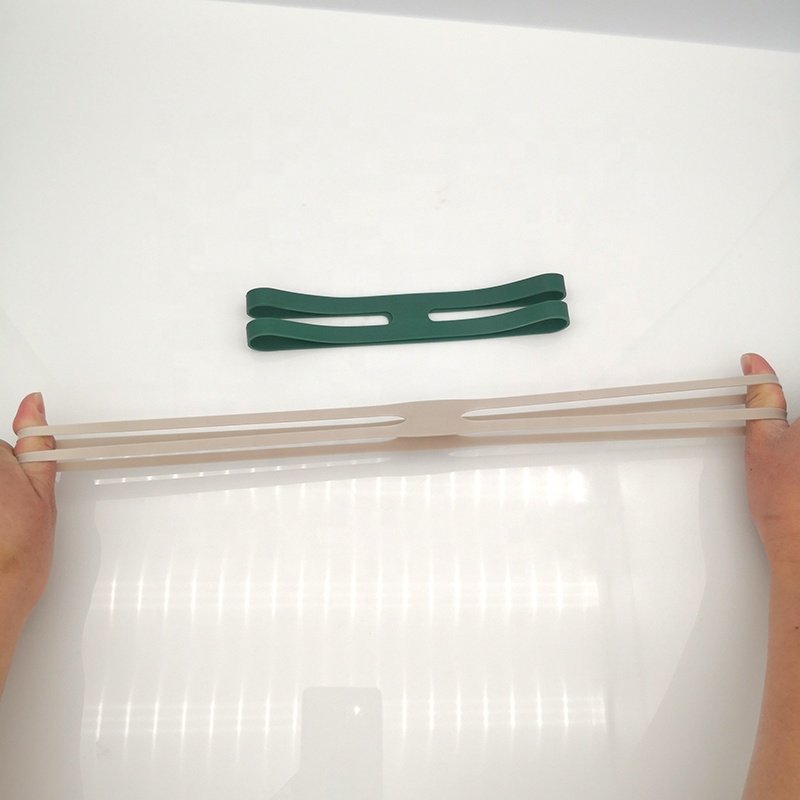 Customized Sizes And Logos Silicone Rubber Elastic X H Shaped Cross Rubber Band For Books Boxes Binding