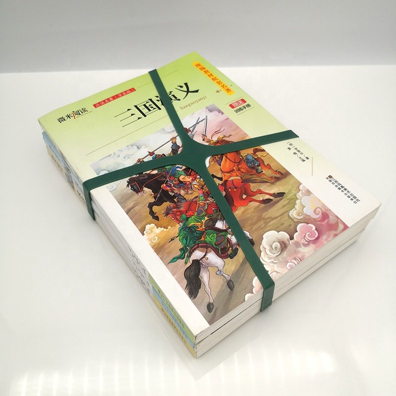 Customized Sizes And Logos Silicone Rubber Elastic X H Shaped Cross Rubber Band For Books Boxes Binding