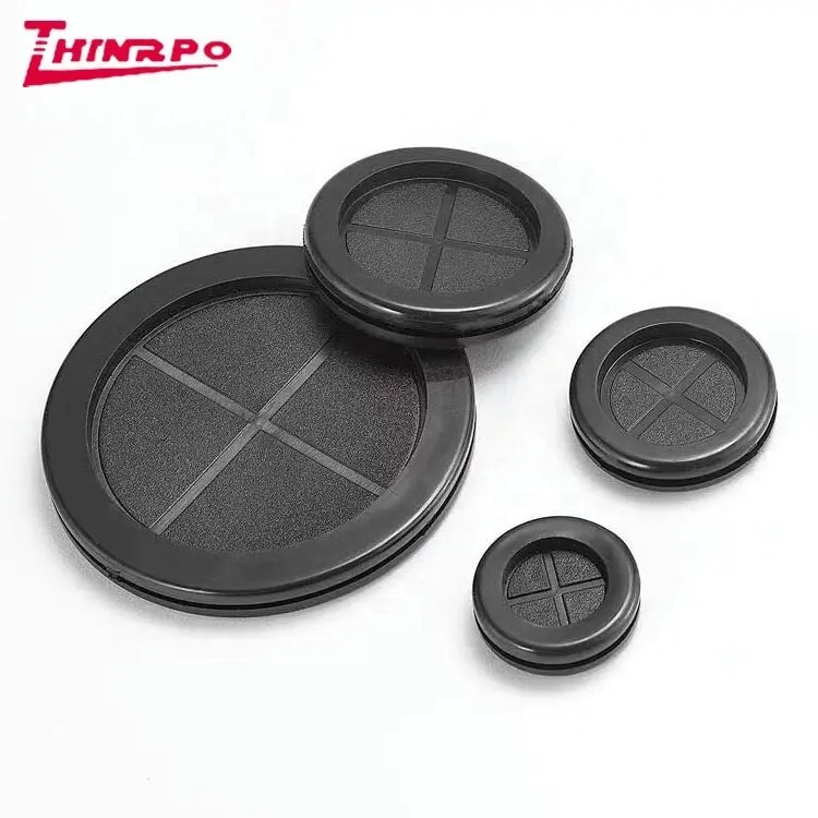 EPDM/NBR/CR/IIR Oil resistance custom rubber spare parts manufacturer black rubber washers rubber grommet for Automotive