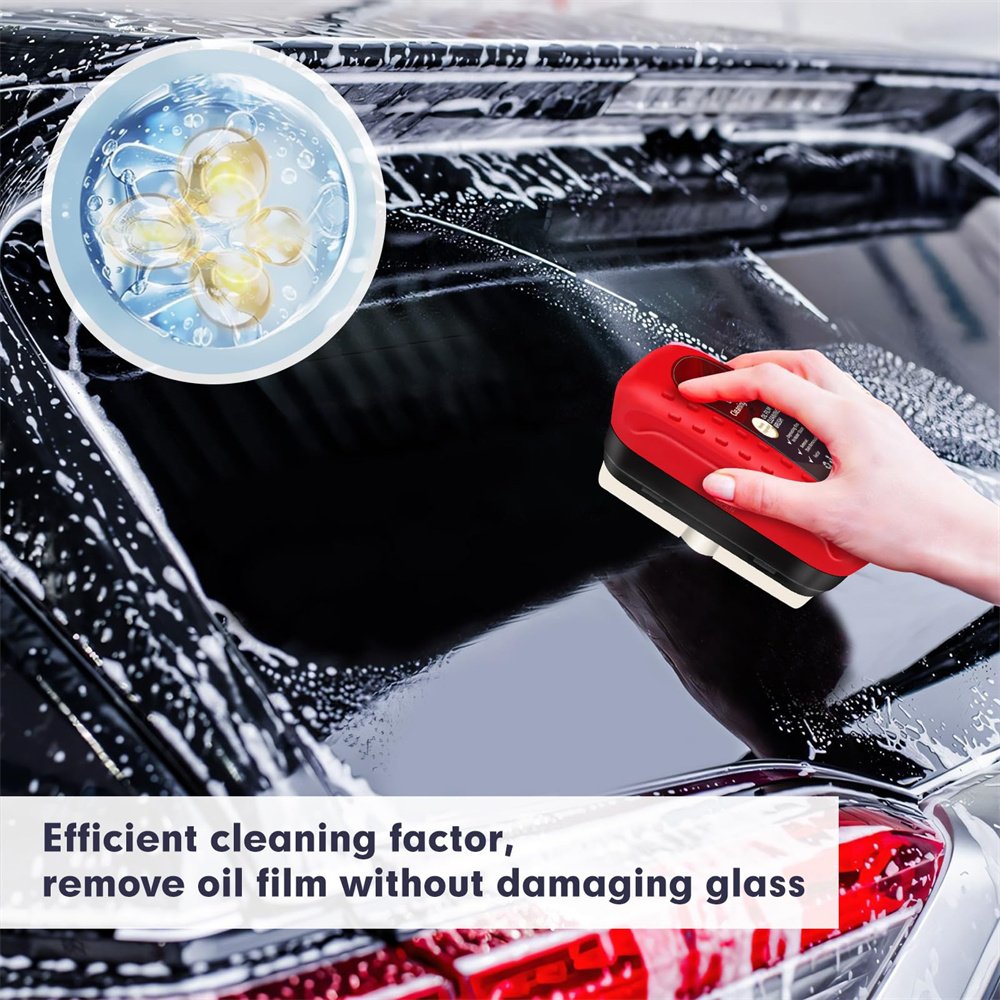 Hydrophobic Glass Coating Oil Film Remover Windshield Glass Coating Automotive Oil Film Cleaning Brush