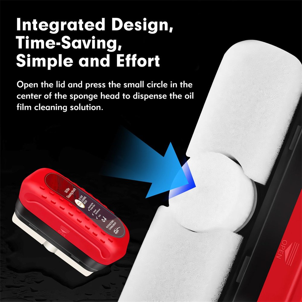Hydrophobic Glass Coating Oil Film Remover Windshield Glass Coating Automotive Oil Film Cleaning Brush