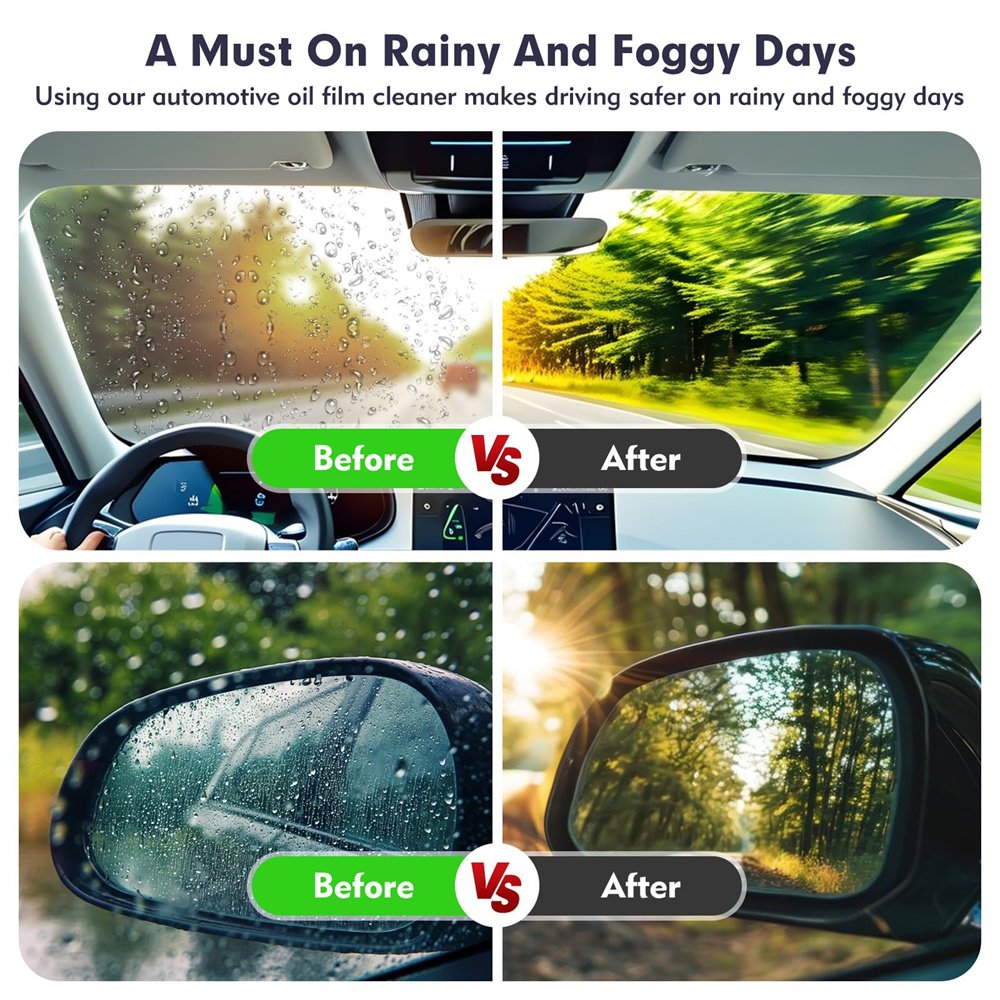 Hydrophobic Glass Coating Oil Film Remover Windshield Glass Coating Automotive Oil Film Cleaning Brush