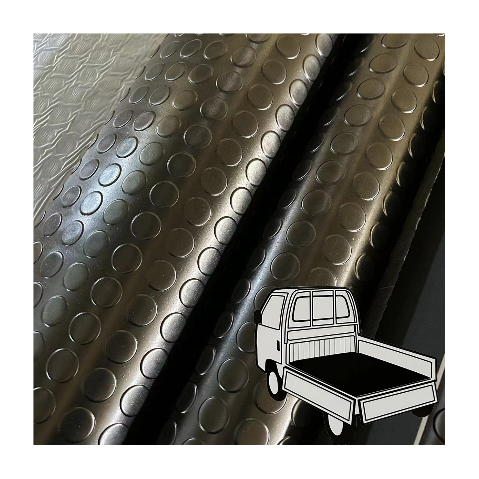 Industrial black SBR studded rubber mat rubber flooring/coin rubber sheet/garage floor