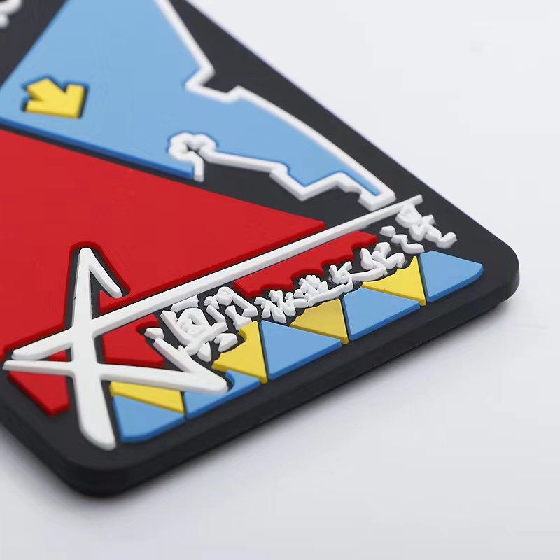 Custom Design Personalized 2D Embossed Logo Soft PVC Silicone Travel Rubber Luggage Tag Cartoon Print Tag