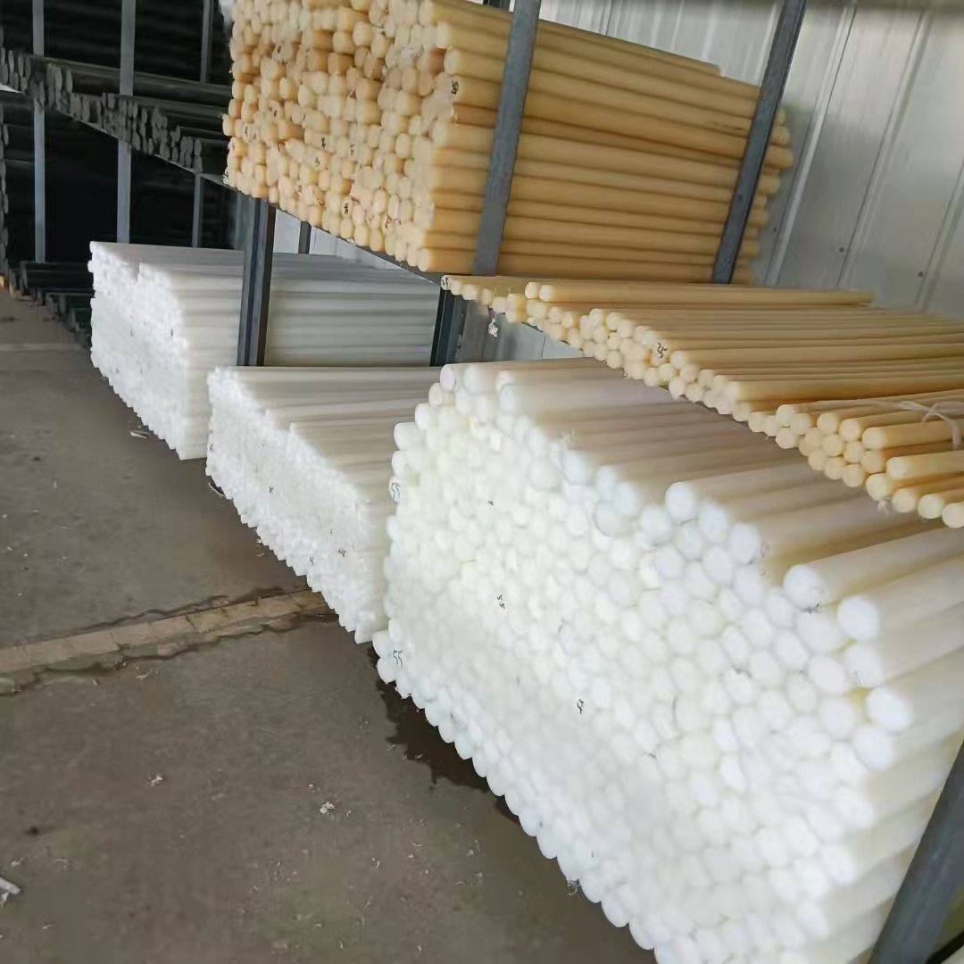 High Quality Nylon Rod Engineering Plastic White/Black/Beige/Blue Pa 6 Nylon Plastic Rod Nylon Bushing Polyamide Rod