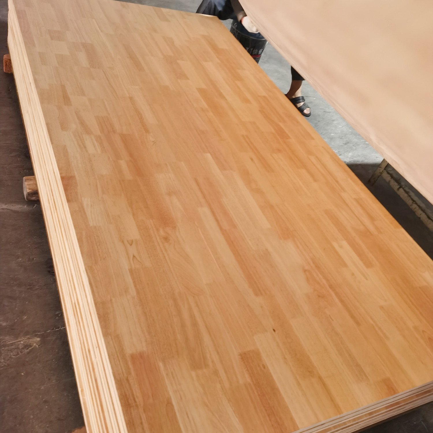 Factory Production Brand New Solid Wood Panels For Modern Style Furniture Customized Size Rubber Wood Finger Joint Board