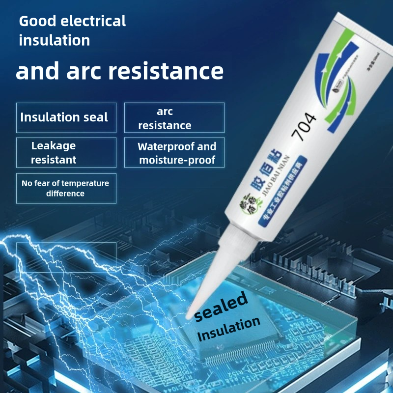 Construction Packing Woodworking Transportation Adhesive RTV704 Silicone Rubber Sealant White Liquid Hard Commonly Used Leather