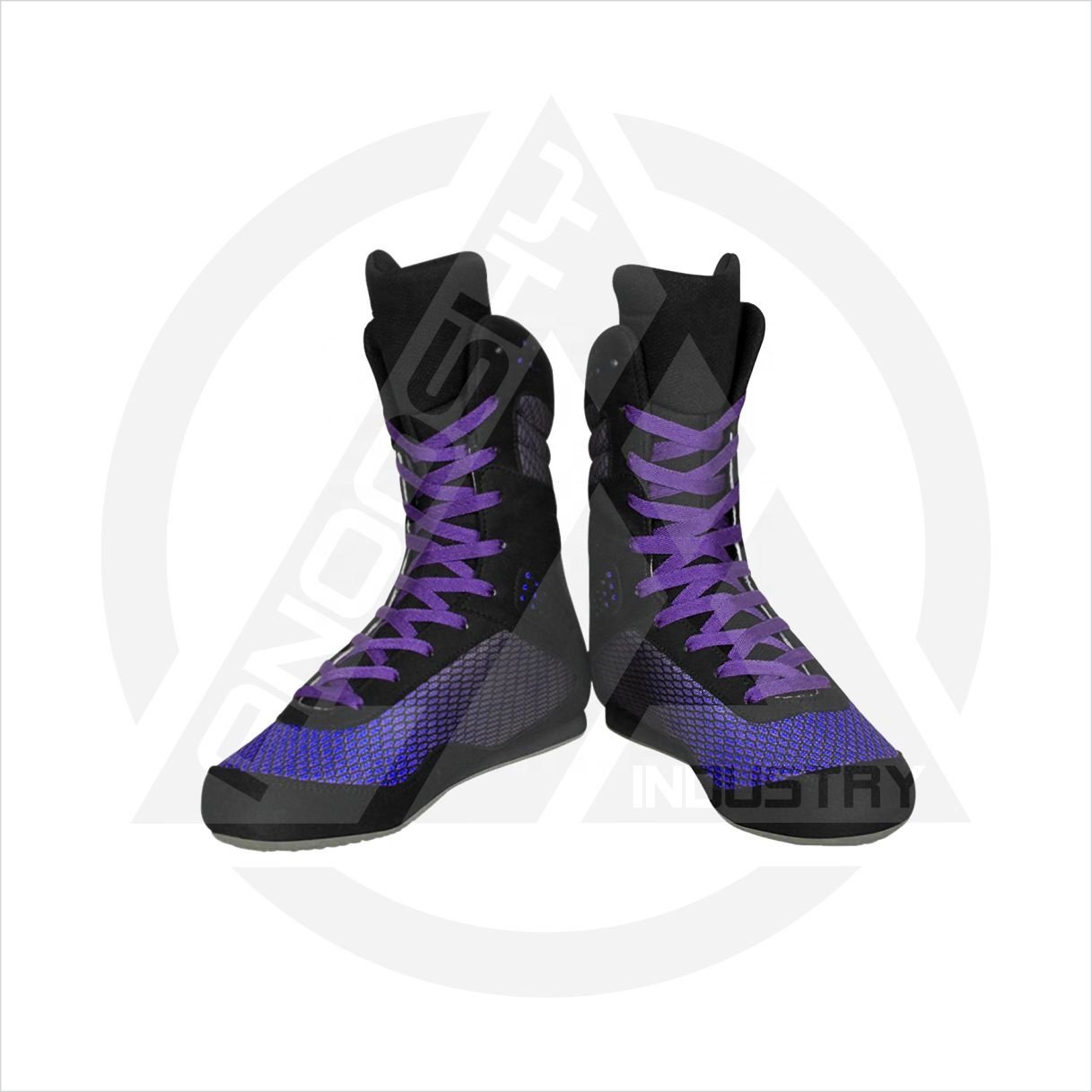 Customized High Top Boxing Wrestling Shoes Fashionable Training Leather Rubber Men Women Original Leather/Artificial Leather