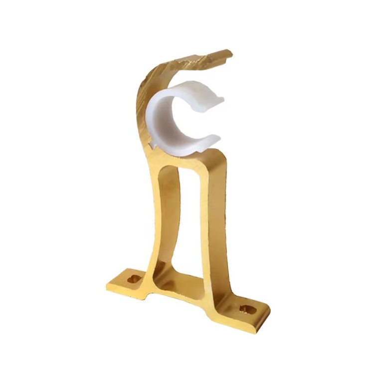 Huaner DIY Decorative Metal Curtain Rod Bracket Wholesale Curtain Holders OEM Metal Curtain Support
