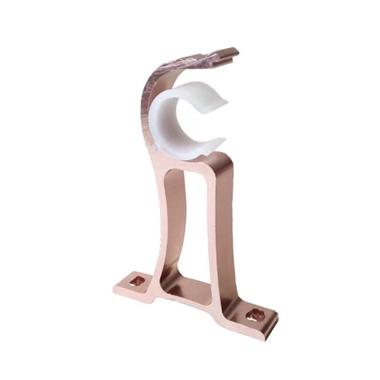 Huaner DIY Decorative Metal Curtain Rod Bracket Wholesale Curtain Holders OEM Metal Curtain Support