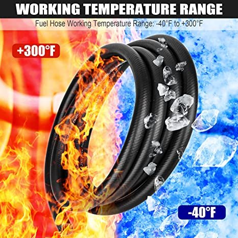 Black smooth automotive fuel line diesel hose sae j30 r6