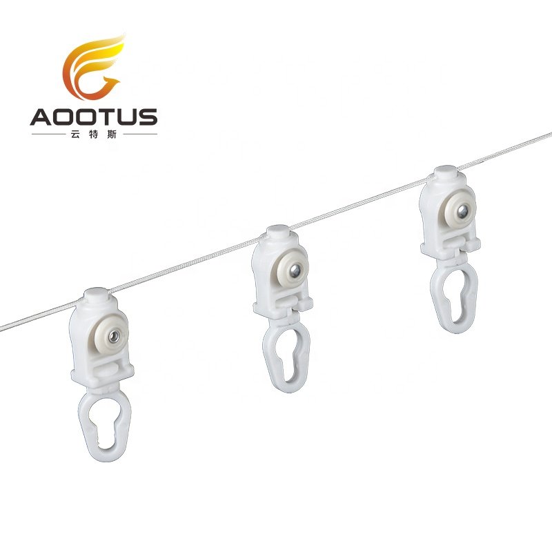Curtain Rods And Rails S Wave Curtain Glider Cord 50/60/70/80mm