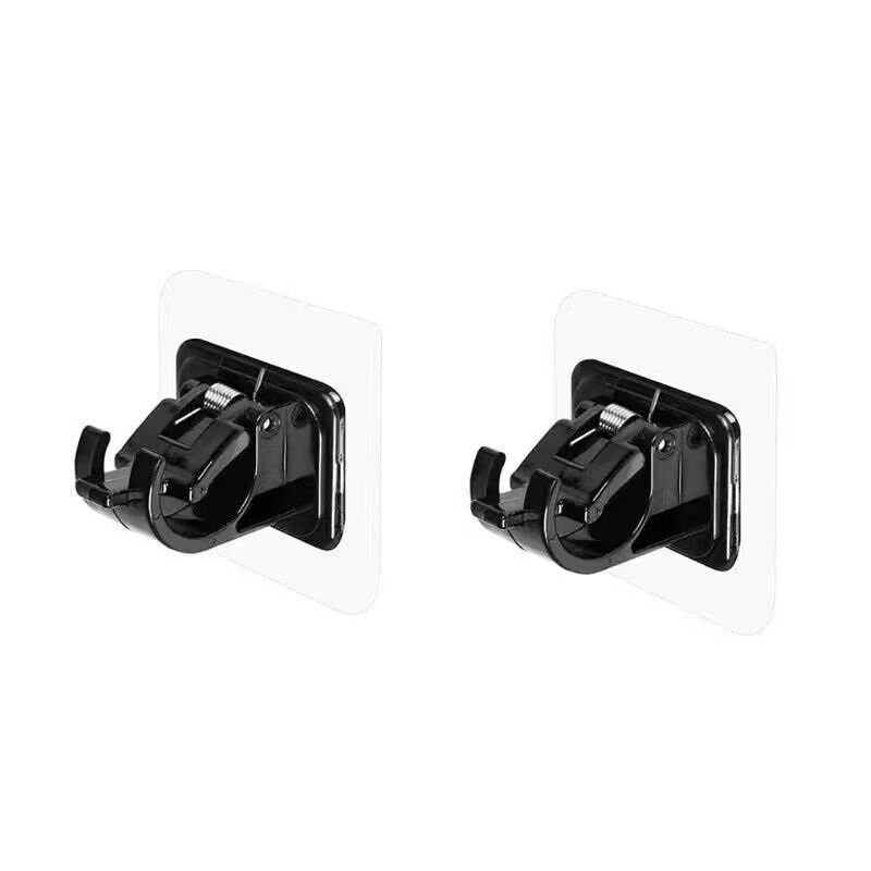 Nail Free Curtain Rod Clip Hook Self Adhesive Curtain holder Adjustable Rod Holder Wall Curtain Fixed Clip Hanging Rack Hook