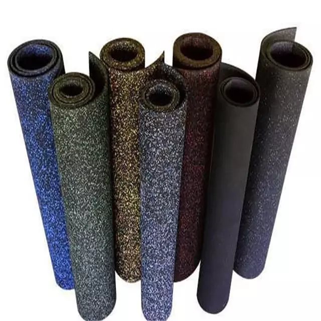 customized environmental protection, easy to clean, anti-skid fitness rubber floor mat roll, rubber mats gym flooring