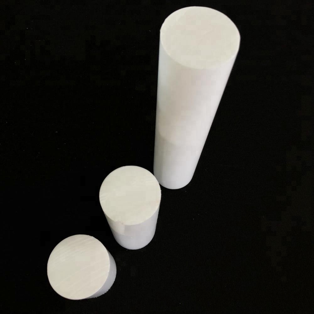 High Temperature Range Pure White 100% Virgin PTFE Solid Plastic Rod