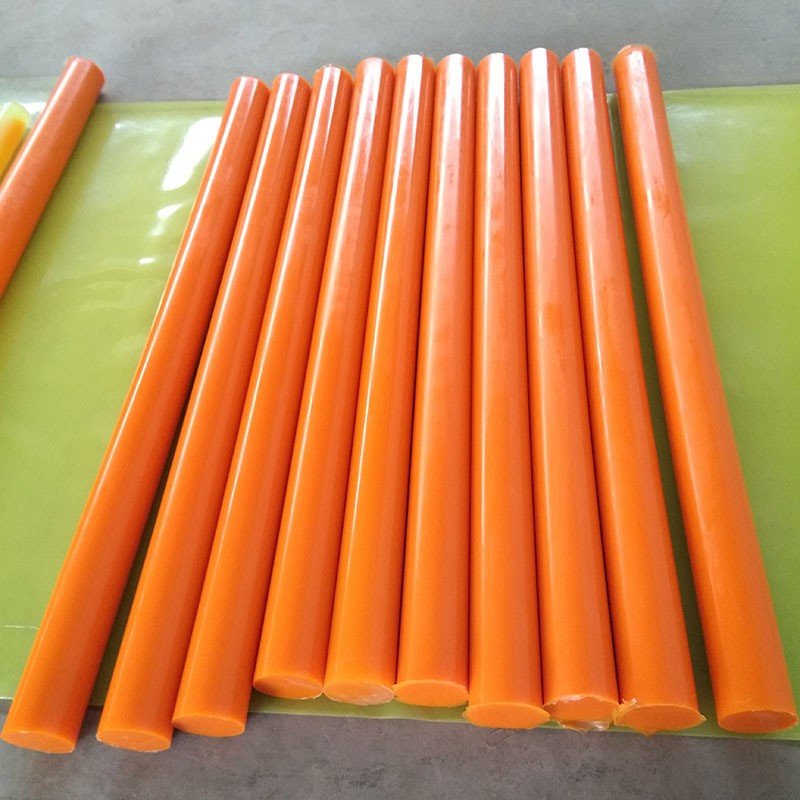 85-95 hardness casting PU rubber urethane bars sold or hollow rod durable and reliable polyurethane pu rod tube part custom