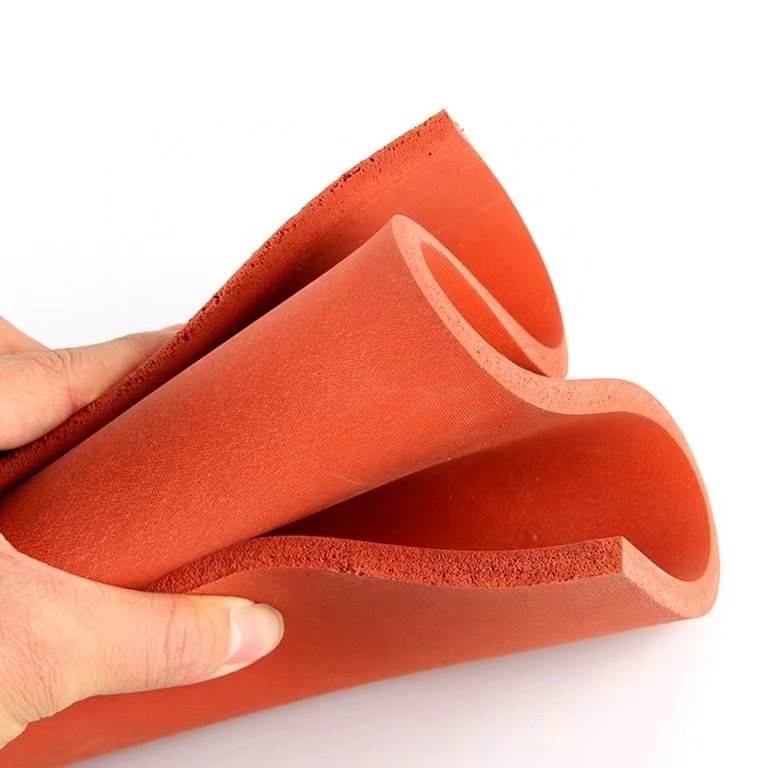 Customizable Hardness Closed Cell red color Silicone Rubber foam sheet