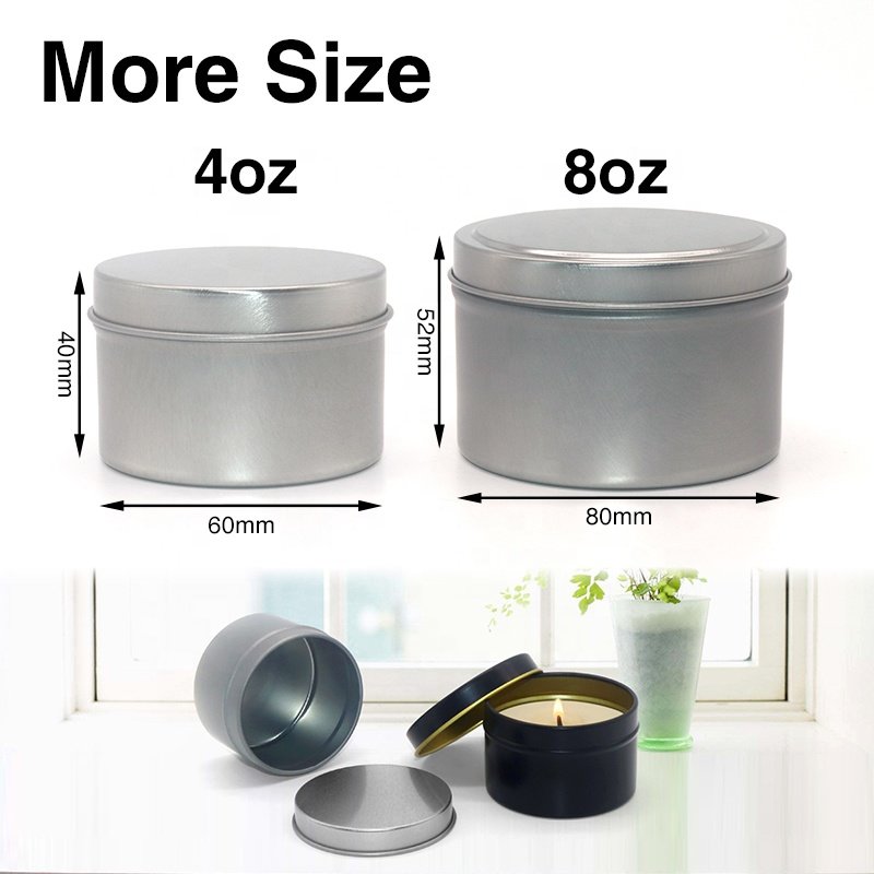 Wholesale Luxury Wedding Candle Tin Can Gift Travel Scented Tin Candle Custom Logo Candle Jar