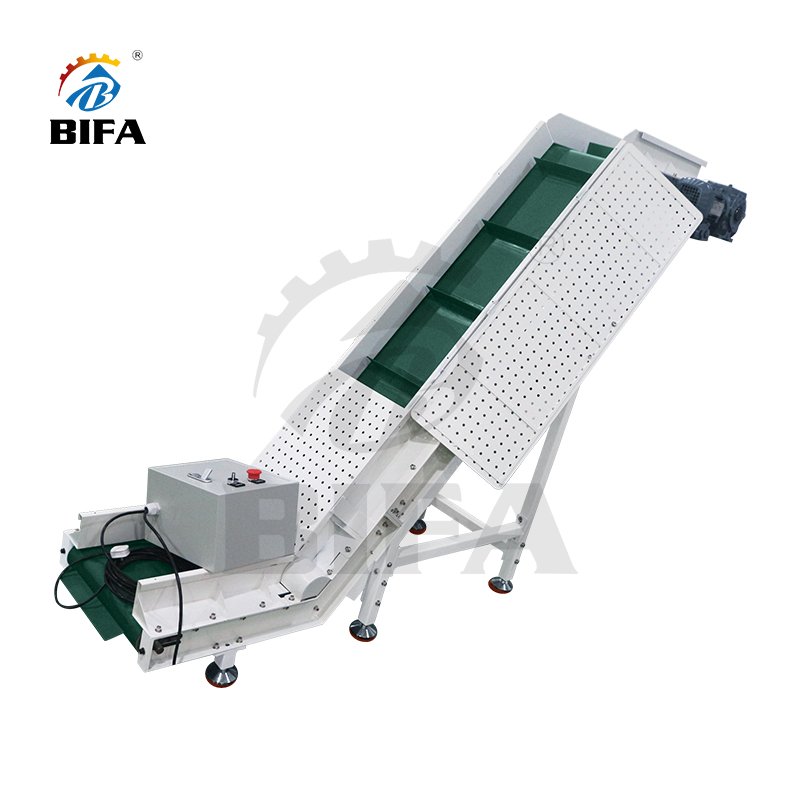 BIFA 400mm loading capabilities 50kg Rubber Belt Conveyor with sidewall For Ceramic/Glass/Marble
