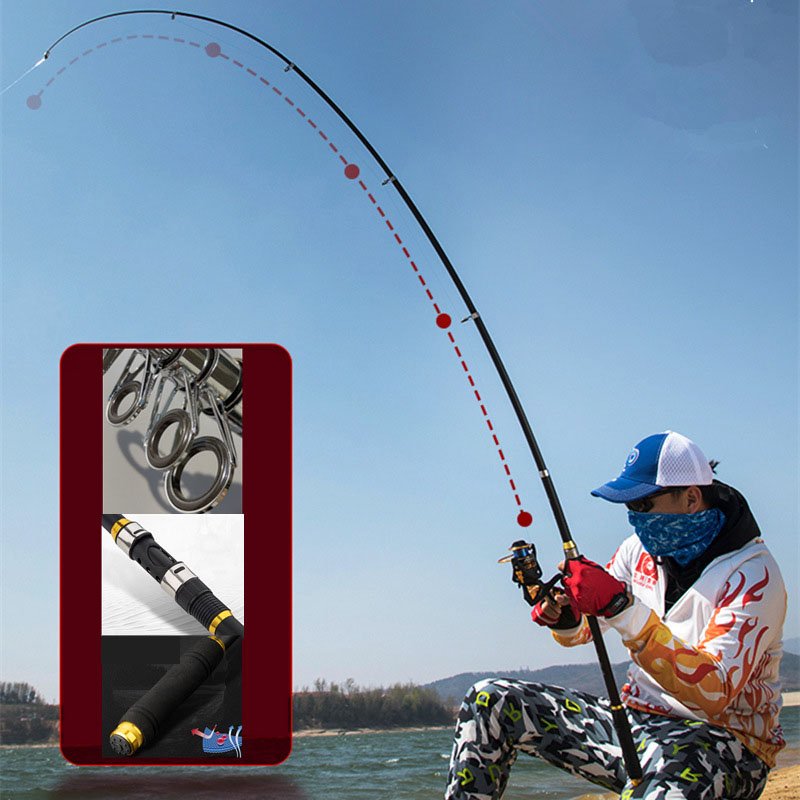 shero High Quality Wholesale Hard Rod Fishing Equipment Sea Fishing Rod Telescopic Fishing Rod
