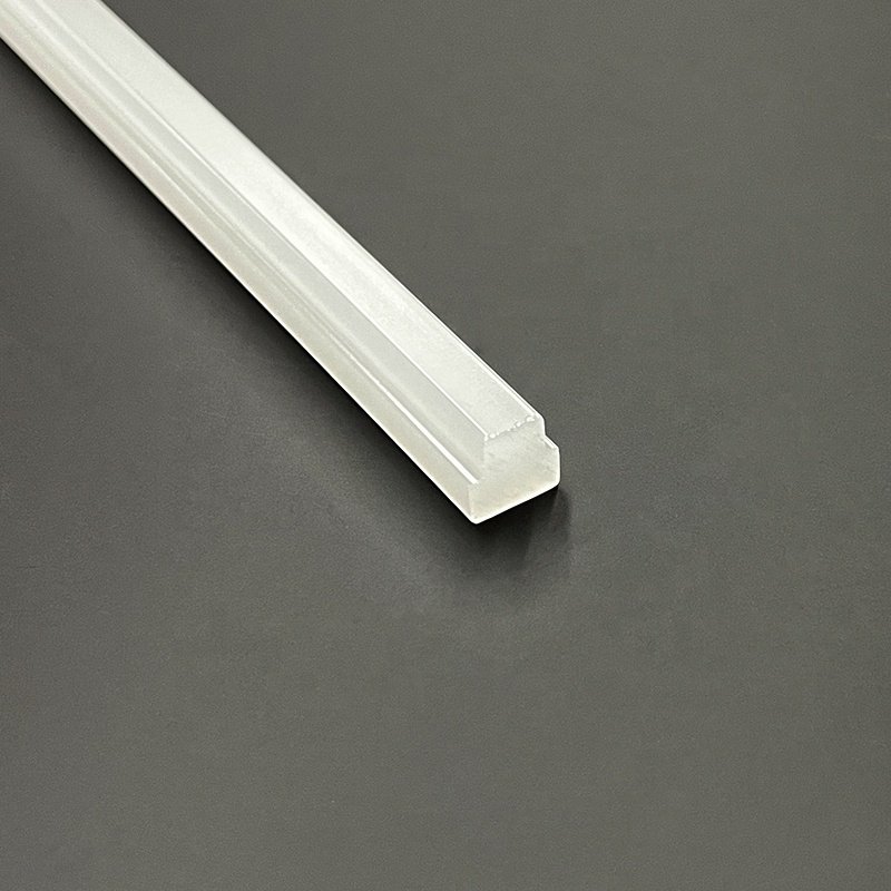 DHT-001031 Brand New Acrylic Crafts Clear Square Rod Extrusion Led Profiles Suitable For Led Light Decorative